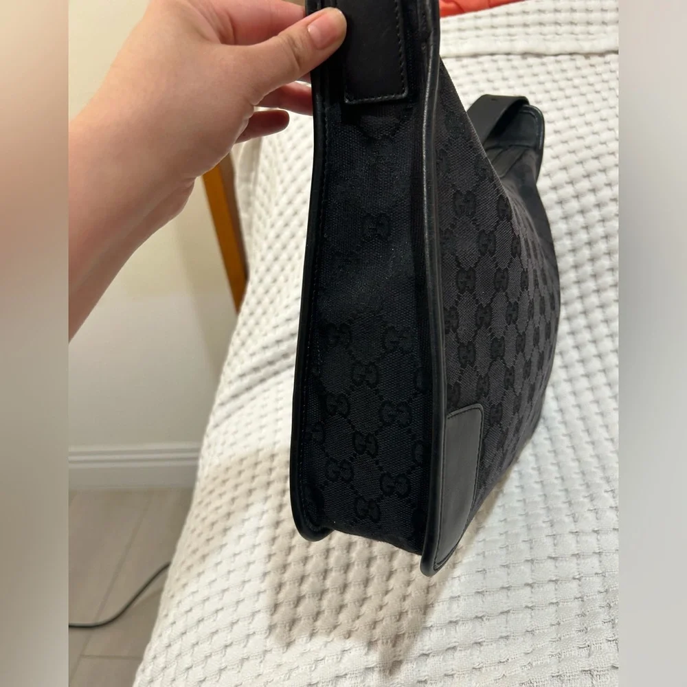 Gucci black monogram shoulder bag - Picture 5 of 10